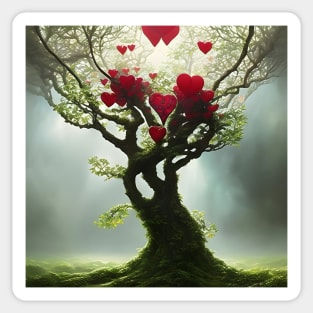 A Tree that grows Hearts - out of the darkness Sticker